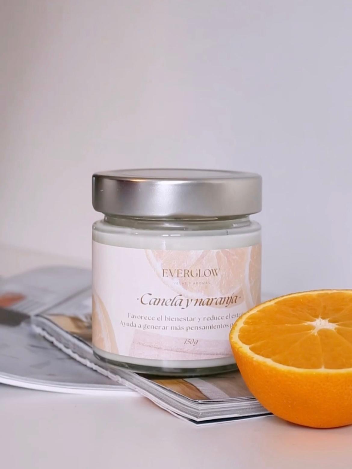 Vela Canela y Naranja